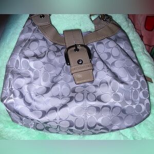 Coach Lynn Soho Signature C Canvas Shoulder Bag 💜Lilac Vintage Y2k coquette girl